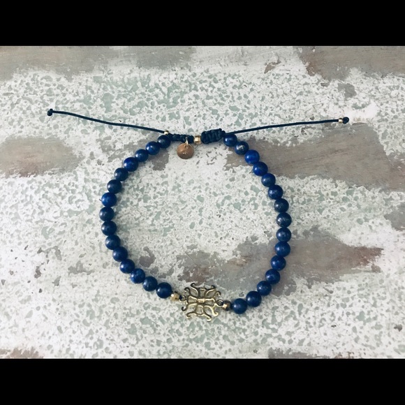 Rustic Cuff Waverly Stone Slider - Navy - Picture 3 of 5